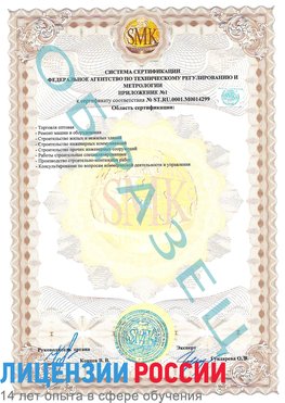 Образец сертификата соответствия (приложение) Сегежа Сертификат ISO 14001